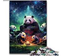 Puzzles 1000 pièces pour Adultes Puzzles Galaxy Panda pour Adultes Taille 50x75cm Casse-tête Stimulant pour Les Adolescents, soirée de Jeux en Famille Amusante