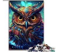Puzzles 1000 pièces pour Adultes Puzzles hiboux colorés 1000 pièces pour Adultes pour Les fêtes et Les Anniversaires (Taille 26x38cm)