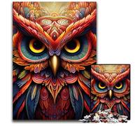 Puzzles 1000 pièces pour Adultes, Puzzles hiboux pour Adultes, activités Amusantes à la Maison, Cadeaux d'anniversaire, Cadeaux de Voyage 26x38cm / 10,23x14,96 Pouces