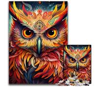 Puzzles 1000 pièces pour Adultes, Puzzles hiboux pour Adultes, activités Amusantes à la Maison, Cadeaux d'anniversaire, Cadeaux de Voyage 50x75cm / 19,68x29,52 Pouces