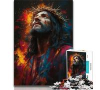 Puzzles 1000 pièces pour Adultes Puzzles Jésus pour Adolescents Relax Games est Un pour Toute la Famille 75x50cm