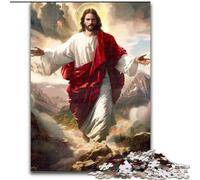 Puzzles 1000 pièces pour Adultes Puzzles Jésus pour Adultes 1000 pièces Un Casse-tête Stimulant pour Les Adolescents Parfait pour la décoration intérieure ou comme Cadeau (Taille 50x75cm)
