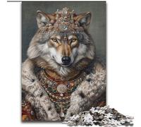 Puzzles 1000 pièces pour Adultes Puzzles King Wolf pour Adultes 1000 pièces Idéal Cadeau de Vacances ou d'anniversaire, Jouet de Jeu de fête (Taille 50x75cm)