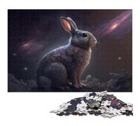 Puzzles 1000 pièces pour Adultes. Puzzles Lapin Magique pour Adultes. Design Complexe pour Adolescents, décoration DIY et Divertissement Stimulant pour Le Cerveau. 26 x 38 cm / 10,23 x 14,96 Pouces.