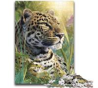 Puzzles 1000 pièces pour Adultes, Puzzles léopard de la Jungle pour Adolescents, Jeux Amusants, Chaque pièce est Unique - Jeu Familial Stimulant (50x75cm)