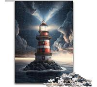 Puzzles 1000 pièces pour Adultes Puzzles Light House Space pour Adultes Taille 26x38cm Idée Cadeau d'anniversaire, Jeu de Casse-tête Stimulant