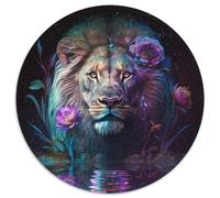 Puzzles 1000 pièces pour Adultes Puzzles Lion Magique pour Adultes Idée Cadeau d'anniversaire, Jeu de réflexion Stimulant 67,5 x 67,5 cm