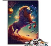 Puzzles 1000 pièces pour Adultes Puzzles Lion Mythique pour Adultes Taille 50x75cm Cadeau Parfait pour la décoration intérieure et Les Loisirs des Vacances