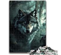 Puzzles 1000 pièces pour Adultes Puzzles Loup Sauvage pour Adolescents Relax Games est Un pour Toute la Famille (75x50cm)