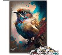 Puzzles 1000 pièces pour Adultes Puzzles Moineau Oiseau pour Adultes 1000 pièces, ce Qui en Fait Un Excellent Cadeau pour s'amuser en Famille (Taille 50x75cm)