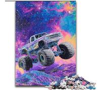 Puzzles 1000 pièces pour Adultes Puzzles Monster Truck pour Adultes 50X75CM Casse-tête DIY Stimulant, Jeu Familial Parfait ou Cadeau décoratif