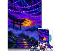 Puzzles 1000 pièces pour Adultes, Puzzles mystérieux Torii Gate pour Adultes, à Offrir en Cadeau à Toute la Famille à partir de 14 Ans (Taille 75x50cm)