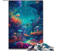 Puzzles 1000 pièces pour Adultes Puzzles océan psychédéliques pour Adultes Taille 26x38cm Parfait pour s'amuser en Famille Pendant Les Vacances