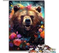Puzzles 1000 pièces pour Adultes Puzzles Ours Brun pour Adultes pour Anniversaires, Vacances et Occasions spéciales (Taille 26x38cm)