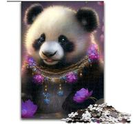 Puzzles 1000 pièces pour Adultes Puzzles Panda artistiques pour Adultes, 1000 pièces, pour la Famille et Les Amis, défi cérébral 50x75cm