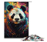 Puzzles 1000 pièces pour Adultes Puzzles Panda psychédéliques colorés Cadeaux d'anniversaire Cadeaux pour Adolescents de 14 Ans et Plus 1000 pièces (38 x 26 cm)