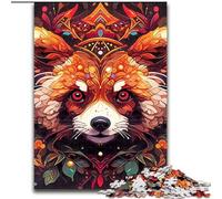 Puzzles 1000 pièces pour Adultes Puzzles Panda Roux pour Adultes Niveau de compétence : 1000 Idéal pour Les Anniversaires et Les fêtes (Taille 50x75cm)