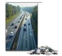 Puzzles 1000 pièces pour Adultes Puzzles pour Adultes Puzzle 1000 pièces Jeux éducatifs - Voitures sur l'autoroute