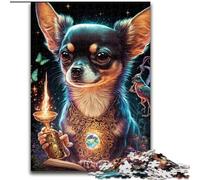 Puzzles 1000 pièces pour Adultes Puzzles pour Chiens Chihuahua pour Adultes 1000 pièces, ce Qui en Fait Un Excellent Cadeau pour s'amuser en Famille (Taille 50x75cm)