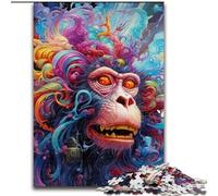 Puzzles 1000 pièces pour Adultes Puzzles psychédéliques en Bois, activité éducative pour Les compétences cognitives, amélioration des compétences cognitives, 1000 pièces(50x75cm)