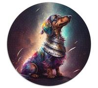 Puzzles 1000 pièces pour Adultes, Puzzles Ronds Fantaisie Teckel pour Jeu de réflexion de 1000 pièces, Jeu Familial interactif, adapté aux 14 Ans et Plus 67,5 x 67,5 cm