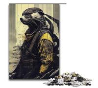 Puzzles 1000 pièces pour Adultes Puzzles samouraïs loutres Jaunes Cadeaux d'anniversaire pour Adolescents de 14 Ans et Plus 1000 pièces (38 x 26 cm)