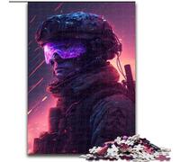 Puzzles 1000 pièces pour Adultes Puzzles Soldat en Carton, Cadeau de Noël, Idéal pour Bureau, Chambre, Salon Décoration 1000 pièces(26x38cm)