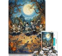 Puzzles 1000 pièces pour Adultes Puzzles squelettes pour Adolescents Jeux de Relaxation idéal comme Cadeau pour Toute la Famille 75x50cm