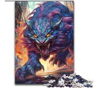 Puzzles 1000 pièces pour adultes Puzzles Tigre géant mythique pour adultes 1000 pièces Un casse-tête stimulant pour les adolescents,parfait pour la décoration intérieure ou comme cadeau Taille 50X75CM