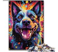 Puzzles 1000 pièces pour Adultes Puzzles Un Chien Heureux et Coquin pour Adultes Taille 26x38cm Parfait pour Les réunions de Famille, Les Anniversaires, Les Vacances