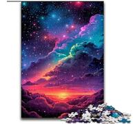 Puzzles 1000 pièces pour Adultes Puzzles Univers Arc-en-Ciel pour Adultes Taille 26x38cm Casse-tête DIY Stimulant, Jeu Familial Parfait ou Cadeau décoratif