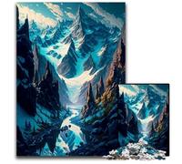 Puzzles 1000 pièces pour Adultes Puzzles Winter Wonderland pour Adultes Parfait pour Les Cadeaux d'anniversaire de Noël et d'halloween 1000 pièces (75 x 50 cm)