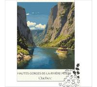Puzzles 1000 pièces pour Adultes Quebec Travel | Défi difficile vacances à la maison pour se détendre et passer le temps Vacances antistress à la maison 38x52cm