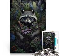 Puzzles 1000 pièces pour Adultes Raton Laveur dans Le Style de la Jungle Impossible Car C'est Un pour Toute la Famille 38x26cm