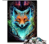 Puzzles 1000 pièces pour Adultes Renard Puzzles Difficiles pour Adultes Taille 26x38cm Soirée de Jeux en Famille Amusante, œuvres d'art décoratives à Faire soi-même