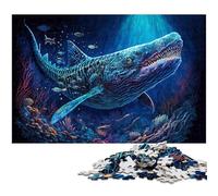 Puzzles 1000 pièces pour Adultes Requin-Baleine Puzzles impossibles pour Adultes Décoration d'intérieur DIY Cadeau, Jeu de réflexion 50x75cm / 19,68x29,52 Pouces