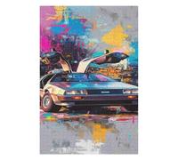 Puzzles 1000 pièces pour Adultes Retour vers Le Futur Jeu éducatif Défi Jouet 1000 pièces Puzzles pour Adultes Enfants-38x52cm