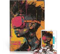 Puzzles 1000 pièces pour Adultes Robot Internet Compétition de Vitesse Manuelle Chaque pièce est Unique - Jeu Familial Stimulant et Amusant 75x50cm