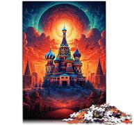 Puzzles 1000 pièces pour Adultes Russie carré Rouge Jouets éducatifs d'apprentissage 26x38cm est idéal comme Cadeaux pour Toute la Famille