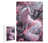 Puzzles 1000 pièces pour adultes Sakura Kitsune Puzzles pour adolescents Jouets Décoration murale Décoration parfaite Difficile à résoudre 1000 pièces