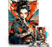 Puzzles 1000 pièces pour Adultes Samurai Fly Difficile à réaliser mais Amusant et Humoristique Une œuvre d'art 52x38cm