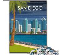 Puzzles 1000 pièces pour Adultes, San Diego, Californie, Jeu éducatif Familial, décoration Murale, Cadeaux d'anniversaire et de Noël Uniques, 50x75cm