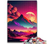 Puzzles 1000 pièces pour Adultes, scène rétro vibrante, Jouets éducatifs, Jeux familiaux, renforce l'amour Entre Couples, 50x75cm