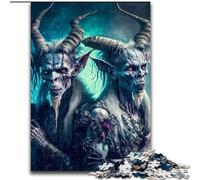 Puzzles 1000 pièces pour Adultes Seigneur des Ténèbres en Bois, Jeu Familial interactif, Convient aux 14 Ans et Plus 50x75cm Un pour Noël ou Un Anniversaire