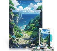 Puzzles 1000 pièces pour Adultes Shima No Komichi Jeu Familial Anti-Stress Défi Difficile Renforcer l'amour Entre Les Couples 38x26cm