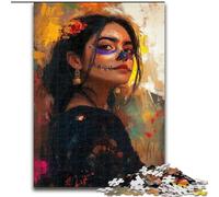 Puzzles 1000 pièces pour Adultes Skullgirls, idéal pour Les Anniversaires, Halloween, Thanksgiving et Pâques (Taille 50x75cm)