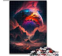 Puzzles 1000 pièces pour Adultes, Sommet de Montagne Mystique, Puzzles stimulants pour Anniversaire, Vacances, Noël, Halloween, Cadeau (Taille 50x75cm)