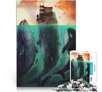 Puzzles 1000 pièces pour Adultes sous l'île Fabriqué en Carton Convient aux 14 Ans et Plus pour Une soirée de Jeux et de Divertissement en Famille Collection d'artistes, Beaux-Arts。Taille：26x38cm