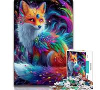Puzzles 1000 pièces pour Adultes Spirit Fox, Jeu Stimulant et Jeu en Famille, Cadeau d'anniversaire, décoration Murale pour Les 14 Ans et Plus 38x26cm