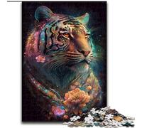 Puzzles 1000 pièces pour Adultes Spirit Tiger Puzzles en Carton pour la décoration intérieure et Les Vacances Taille 38x26cm